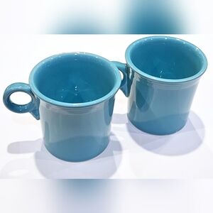 NEW a Set of Fiesta Fiestaware Peacock Turquoise Mug Cup